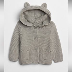 Baby Gap Brannan Sweater Outfit Set, Size 0-3 Months, Light Heather Grey